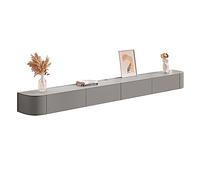 Console per TV sospesa da parete, mensola da parete con spazio per soggiorno e camera da letto, supporto per televisore con ante