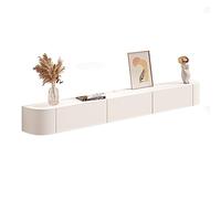 Console per TV sospesa da parete, mensola da parete con spazio per soggiorno e camera da letto, supporto per televisore con ante