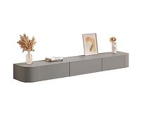 Console per TV sospesa da parete, mensola da parete con spazio per soggiorno e camera da letto, supporto per televisore con ante