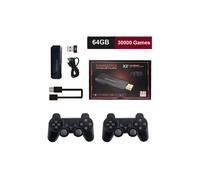 Console per videogiochi retrò compatibile con PS1, N64, SEGA, uscita 4K con doppi controller wireless, libreria di giochi da 256 GB