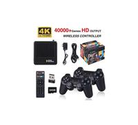 Console per videogiochi retrò con oltre 40.000 giochi e uscita 4K, due controller wireless per proiettore TV
