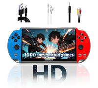 Console per videogiochi retrò X12 Plus da 7 pollici con 1000 giochi integrati, 22.800 giochi ricorrenti, rapporto aureo 16:9, risoluzione 800x480, console per videogiochi portatile retrò con joystick