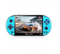 Console per videogiochi retrò YHFITN con schermo IPS HD da 5,5", supporta più emulatori con giochi, lettore MP3/MP4 e connessione TV, ideale per regali di Natale e compleanno (Blue)