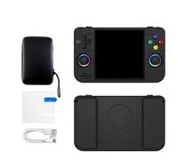 Console portatile a tema retrò con oltre 20000 giochi preinstallati e WiFi per interazione con il giocatore in tempo reale (128G nero)