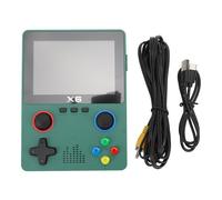 Console portatile per videogiochi retrò con scheda di memoria da 32 GB, console di gioco HD a doppia levetta per adulti, schermo IPS da 3,5 pollici, supporto per espansione fino a (Verde)