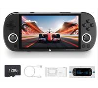 Console portatile retrò Smart Pro, schermo IPS da 5 pollici con batteria da 5000 mAh, memoria integrata da 128 GB, supporta battaglie multigiocatore online tramite Wi-Fi，nero