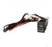 Console Presa USB Compatibile Con Isuzu Per Mu-X 2018-2022 Auto Caricatore Doppio Per TYPE-C PD Presa Interfaccia Carica Telefono Adattare Il Cavo Porta USB