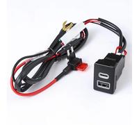 Console Presa USB Compatibile Con Toyota Per Innova Per Prius 2014-2017 Auto QC3.0 Per Il Caricatore Tipo C PD Adattatore Ricarica Del Telefono Pulsante Ricambi Auto
