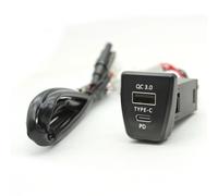 Console Presa USB Compatibile Con Toyota Per Rav4 2020-2023 Auto Dual C PD Per Il Caricatore QC3.0 12V Pulsante Adattatore Interfaccia Ricarica Rapida Adattatore porta USB AUX