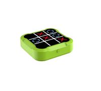 Console puzzle portatile for gioco Tic Tac Toe Bolt Scacchi | For la memoria e l'istruzione, giochi da tavolo da viaggio portatili(Green,Rechargeable)