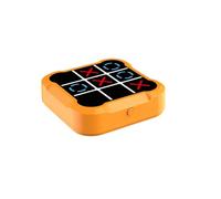 Console puzzle portatile for gioco Tic Tac Toe Bolt Scacchi | For la memoria e l'istruzione, giochi da tavolo da viaggio portatili(Orange,Battery-powered)