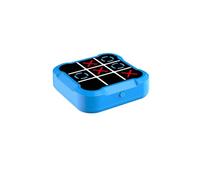 Console puzzle portatile for gioco Tic Tac Toe Bolt Scacchi | For la memoria e l'istruzione, giochi da tavolo da viaggio portatili(Blue,Battery-powered)