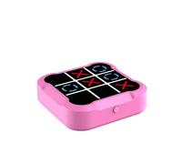 Console puzzle portatile for gioco Tic Tac Toe Bolt Scacchi | For la memoria e l'istruzione, giochi da tavolo da viaggio portatili(Pink,Rechargeable)