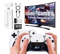 Console Retro Game 2026 Nuovo Game Stick Giochi Retro con oltre 20.000 Giochi e 23 emulatori, Game Stick 4K per Videogiochi Plug and Play con Controller Wireless 2.4G