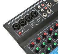 Console Scheda Audio, Console Audio Portatile con Regolazione del Suono Multi-carico per la Produzione Musicale (Spina UE)