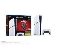 Console Sony PS5 Slim Edition digitale Blanc et Noir + Marvel s Spider Man 2