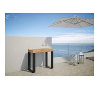 Consolle 90x40 cm allungabile a 196 cm TECNO SMALL Abete Tinto telaio Antracite