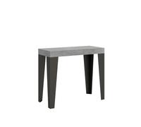 Consolle 90x40 cm allungabile a 300 cm Cemento FLAME PREMIUM