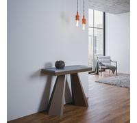 Consolle 90x40 cm allungabile a 300 cm DIAMANTE EVOLUTION Cemento telaio Orso