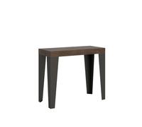 Consolle 90x40 cm Allungabile Fino a 3 metri Flame Noce da 14 posti
