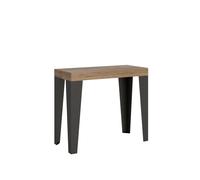 Consolle Allungabile 90-300x40x77 cm in Nobilitato Marrone