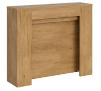 Consolle Allungabile 90x25/211 cm Pannelli in Nobilitato Kiba Quercia Natura