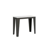 Consolle allungabile 90x40/196 cm Flame Small Evolution Bianco Frassino telaio A