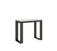 Consolle allungabile 90x40/196 cm Tecno Small Evolution Bianco Frassino telaio A