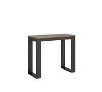 Consolle allungabile 90x40/196 cm Tecno Small Evolution Quercia Natura telaio An