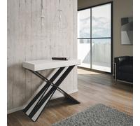 Itamoby Consolle allungabile Diago Small L.90 P.40 H.77 (allungabile fino a 196 cm) Bianco Frassinato - VE090CODIA196-BF-AN