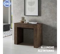 Consolle allungabile 90x49 cm New Extra Noce fino a 307 cm