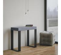 Consolle allungabile a 300cm TECNO Cemento telaio Antracite