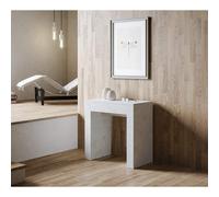 Consolle Allungabile Allin: Bianco Spatolato