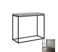 Consolle Apribile a Libro ed Allungabile NORDICA LIBRA 90x45xh 80 cm Aperta 90x90x h78 cm telaio colore Antracite piano Cemento