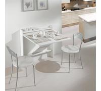 Consolle apribile trasformabile in tavolo scrivania LIVING 13x83xh88 cm in struttura legno e melaminico