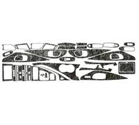 Consolle centrale dell'auto Adesivi Interni Per Q50 2013-2022 Console Centrale Cruscotto Maniglia Della Porta Pannello Sollevamento(Forged Carbon Fiber)