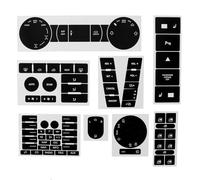 Consolle centrale dell'auto Adesivi Per Interni Auto Per VW Per Touareg 2004-2009, Adesivi Per Riparazione Pulsanti Radio/climatizzatore Adesivi interni della console