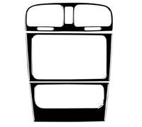 Consolle centrale dell'auto Per Golf 6 Per GTI R MK6 08-12 Adesivo Per Pannello Console Centrale Strumenti Auto Nero Pianoforte Accessori Auto Adesivi interni della console