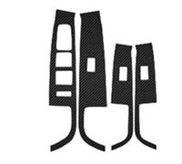 Consolle centrale dell'auto Per Hyundai Per Sonata 9 2015-2017 Pannello Copertura Dell'interruttore Pulsante Sollevamento Finestrino Dell'auto Set 4 Pezzi Adesivi interni della console(Matt shine blac