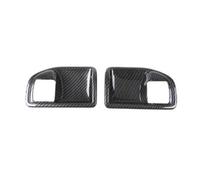 Consolle centrale dell'auto Per Jeep Per Wrangler JK 20011-2017 Pannello Cambio In Fibra Carbonio Copertura Interna Della Portiera Adesivi In ABS(2pcs inner door bowl)