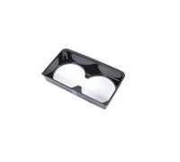 Consolle centrale dell'auto Per Terra Per Gamma Per VELAR Per Evoque 2024 2025 ABS Car Front Drain Holder Cup Cover Decorative Parti Di Finitura Adesivi interni della console(Nero)
