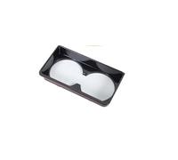 Consolle centrale dell'auto Per Terra Per Gamma Per VELAR Per Evoque 2024 2025 ABS Car Front Drain Holder Cup Cover Decorative Parti Di Finitura Adesivi interni della console(Carbon fibre)