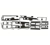 Consolle centrale dell'auto Per Volvo S40 C30 V50 Pellicola Auto Adesivi Interni Console Centrale Cruscotto Aria Maniglia Porta Fibra Carbonio Modanatura copertura pannello(5D CF black)