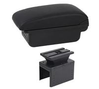 Consolle Centrale Per Fiat Per Grande Per Punto Bracciolo Box Auto Bracciolo Centrale Scatola Portaoggetti Interni Retrofit Con USB Accessori Auto Scatola Bracciolo(C1 Black Line)