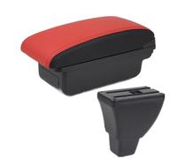 Consolle Centrale Per Toyota BB Bracciolo Box Auto Bracciolo Centrale Scatola Portaoggetti Interni Retrofit Ricarica USB Accessori Auto Scatola Bracciolo(A5 Red black No USB)