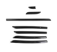 Consolle Cover Interni Per Audi Per A3 Per S3 Per RS3 2014-2018 LHD Console Centrale Pannello Porta Rivestimento In Fibra Carbonio ABS Modanature Interne Copertura Trim Car Interior Central Conole(1 S