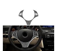 Consolle cover per interni Copertura Speciale Rivestimento Interno Adesivo In Vera Fibra Di Carbonio Per BMW Serie 1 E81 E82 E87 E88 2008-2013 Auto Automatica Adesivi auto center ( Colore : Steering W