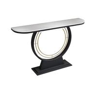 Consolle da ingresso, tavolini da divano moderni, mensola portaoggetti in metallo, supporto for divano stretto e lungo for ingresso, soggiorno, ingresso sotto uno specchio a parete(White,100cm)