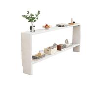 Consolle da Ingresso,Tavolo Console Stretto Dietro Divano,ripiano portaoggetti in legno massello per il retro del divano,fori per il passaggio dei cavi,ingombro ridotto,per ingresso,corridoio