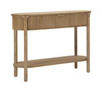 Consolle design pulito e contemporaneo MODELLO GOTEBORG Dimensioni 110x40xx h 80 cm Peso 18,5kg La struttura in metallo e legno finitura legno naturale marrone